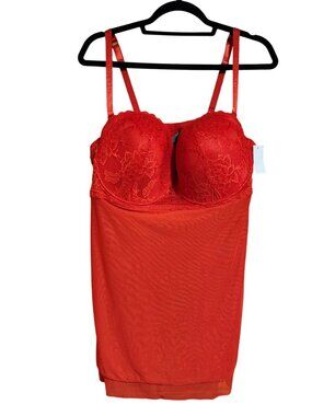 Cato Underwire Plus Size Lingerie Red Babydoll Womens Size 2x NEW